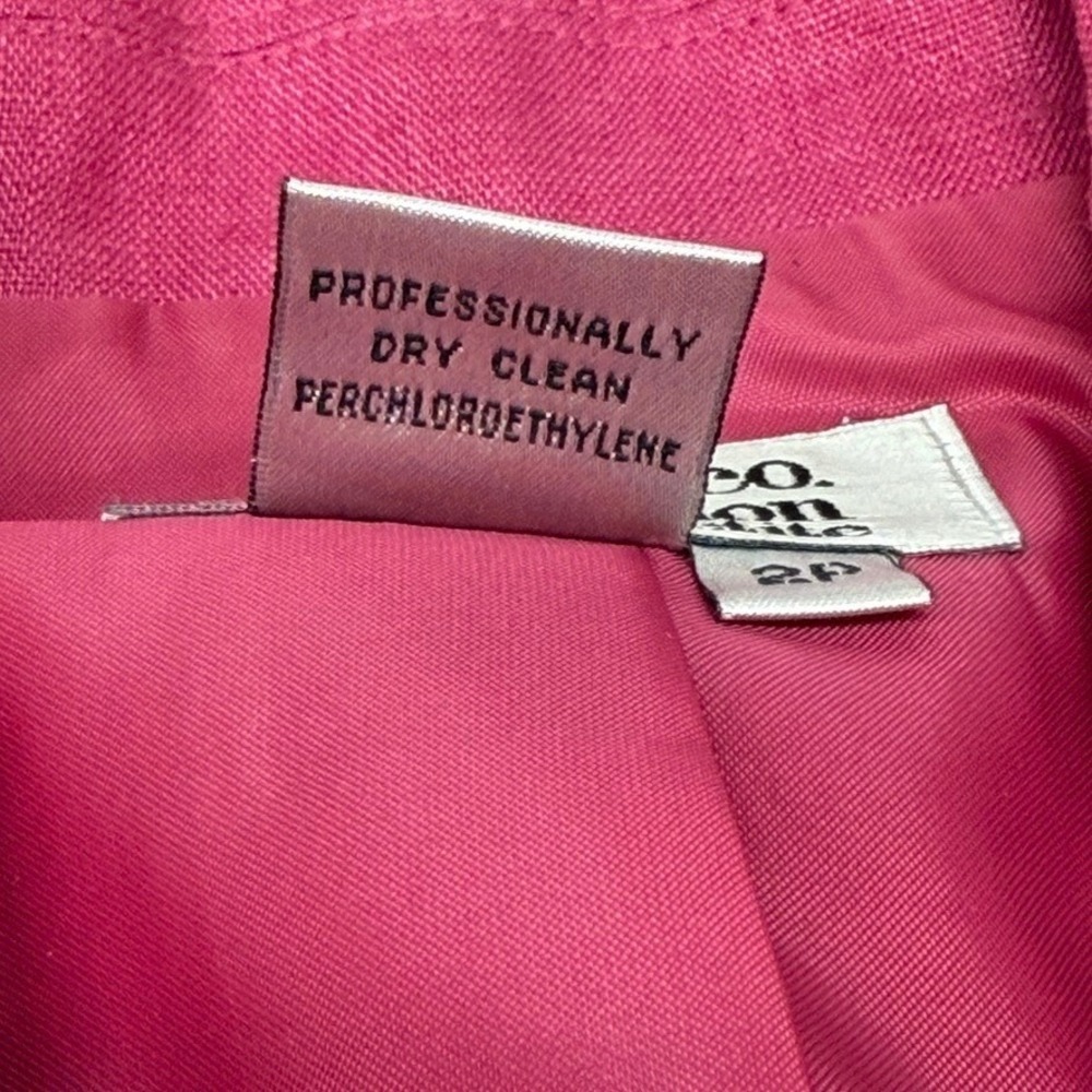 Style & Co Collection Petite Women's Pink Linen Blazer Size 2P - Picture 5 of 6